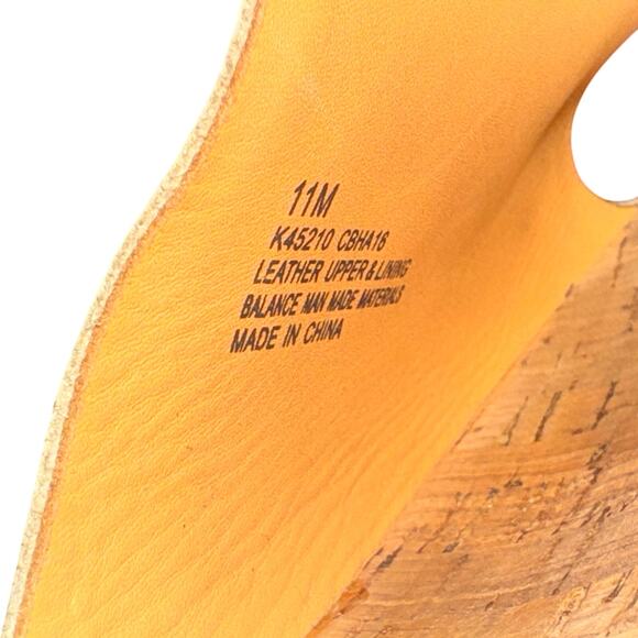 Kork-Ease Tutsi Slides Women's Size 11 M Gold Leather Sandal Slip On Shoe - Picture 8 of 8